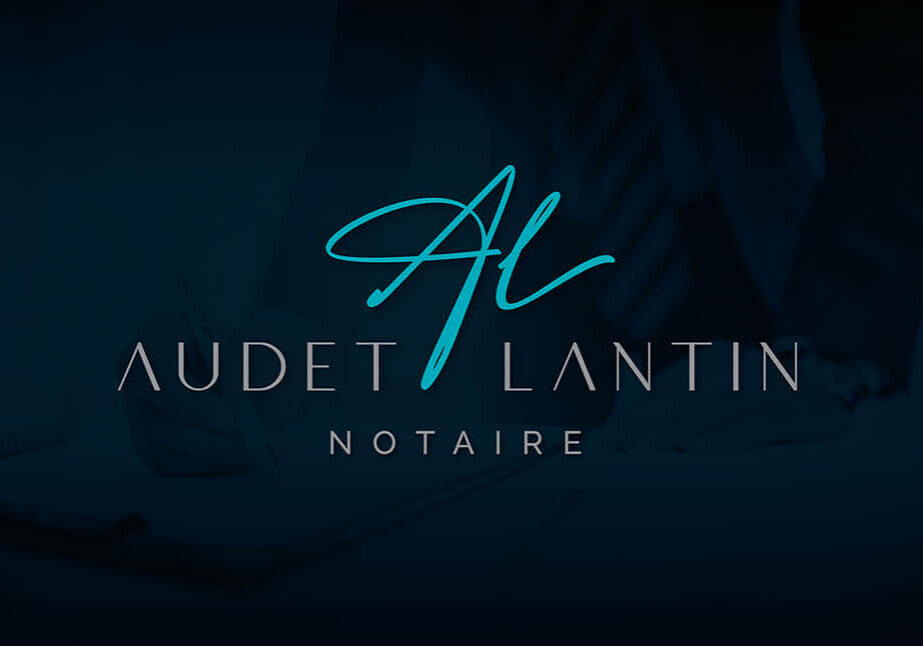 Conception graphique du logo de Audet-Lantin, Notaire